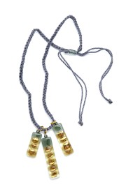 Multi Dangle Glass Necklace